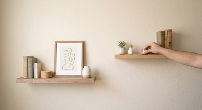 How To Attach Floating Shelves Without Drilling: Easy Guide