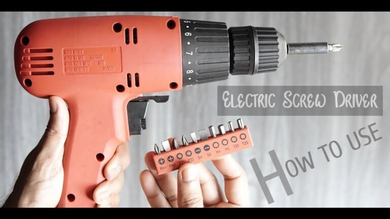 How Do You Use An Electric Screwdriver