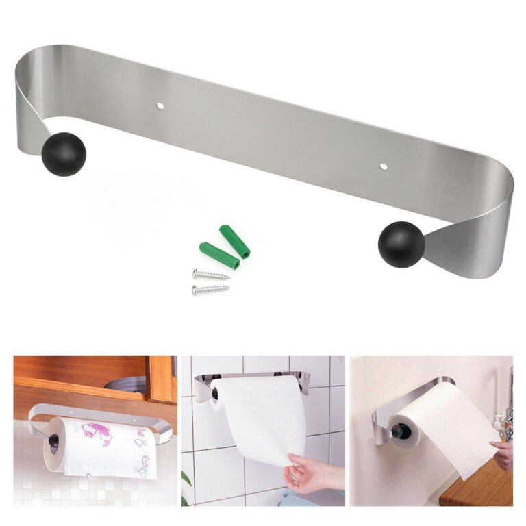 How To Install Paper Towel Holder Under Cabinet